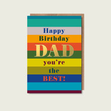 Dad Stripes Birthday Card