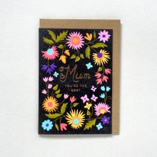 Best Mum Greetings Card, Mother's Day