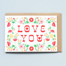 Love You Valentine's Day Card