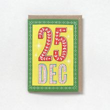 25th December Christmas Greetings Card