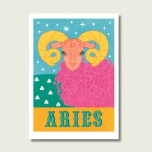 Aries Zodiac A4 Digital Art Print