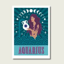 Aquarius Zodiac A4 Digital Art Print