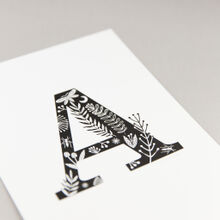 A4 alphabet print, letters A - I