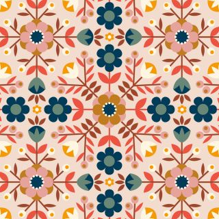 Retro Daisies pattern